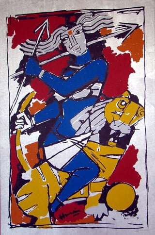 Denigrated Sri Durga Devi Picture by Husain